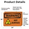Signmission Hot Surface Sign, 18 in H x 24 in W, Vinyl Decal, Hot Surface With Symbol OS-2PACK-WS-D-1824-L-12188 - alternate 3